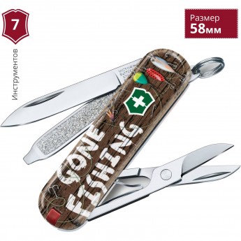 Нож VICTORINOX GONE FISHING 0.6223.L2005 Нож VICTORINOX GONE FISHING 0.6223.L2005
